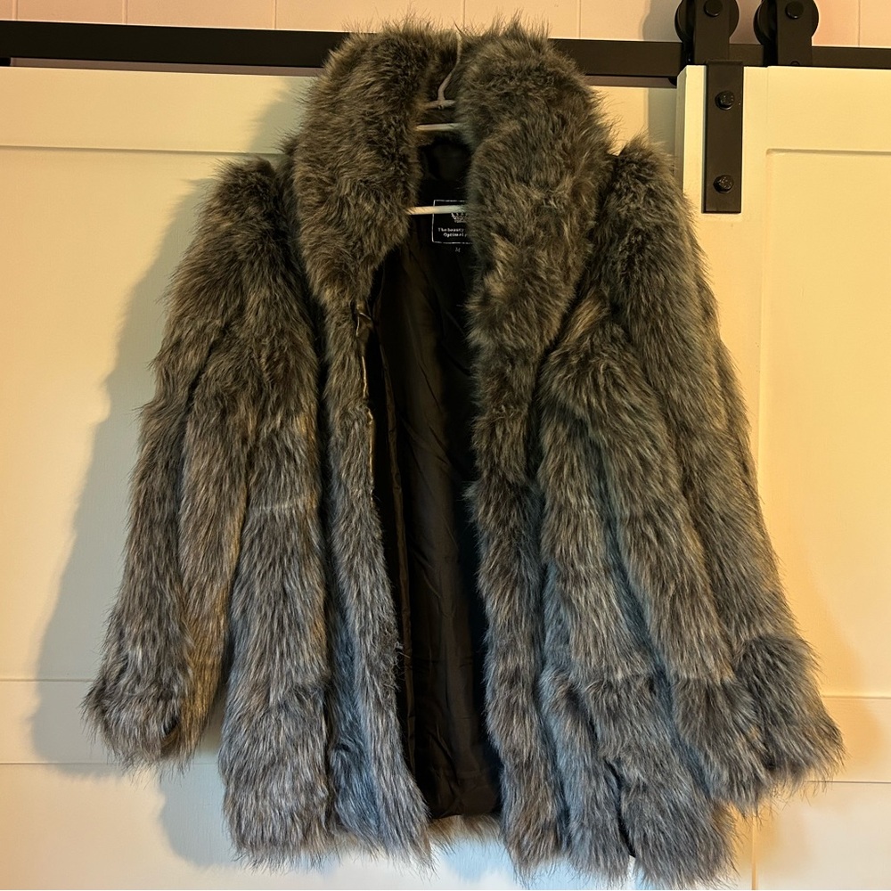 Faux Fur Gray Coat